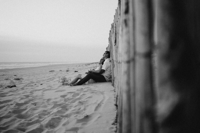 Séance couple à la plage