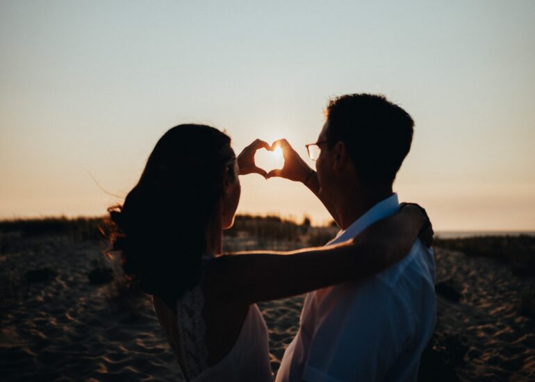 Séance couple à la plage